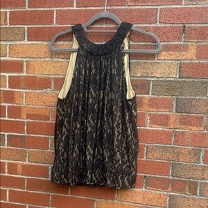 Style & Co. Black Lace Sleeveless Top